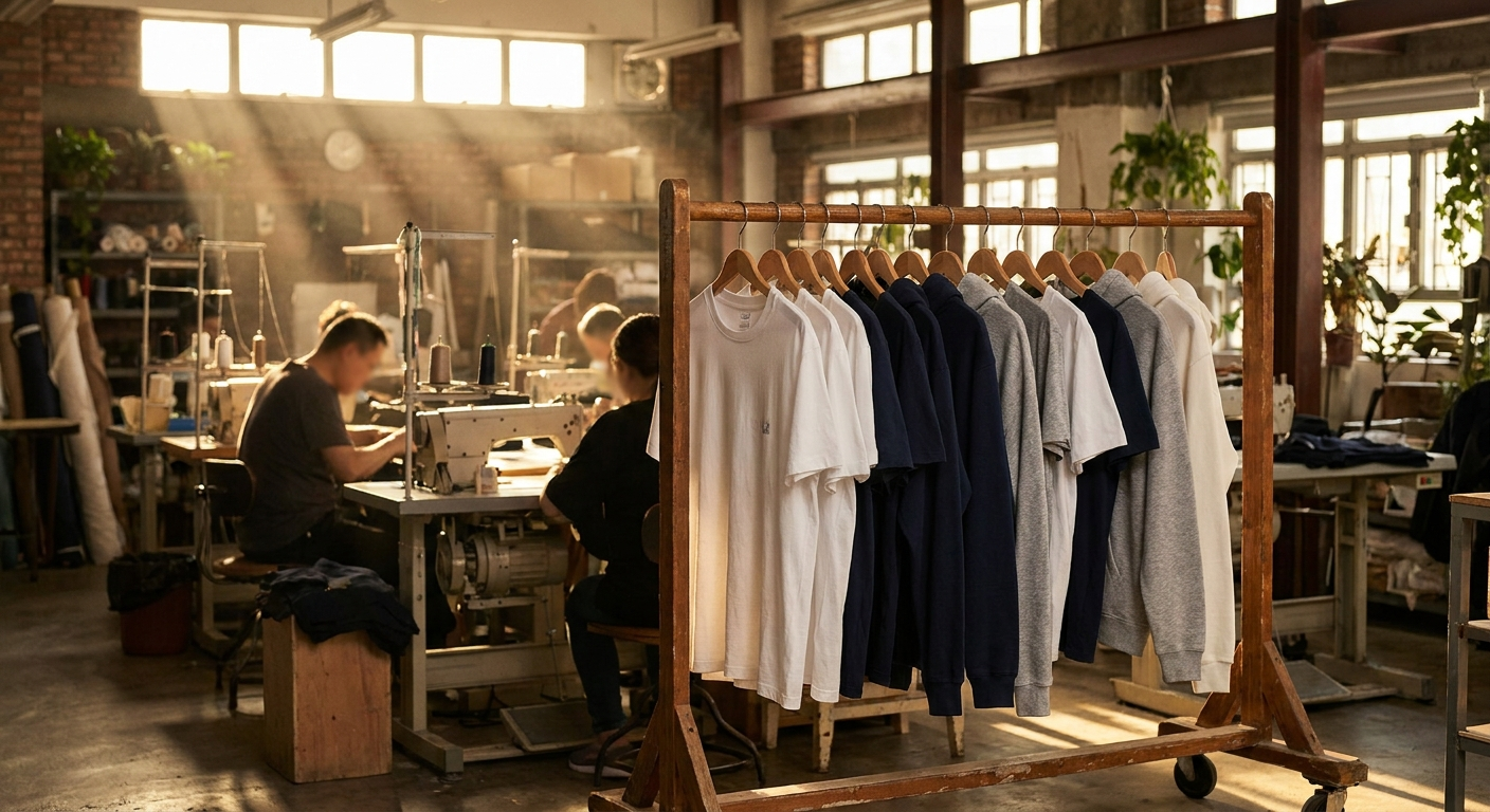 PERSON.TEES 工序 partner hubs 房 — 8 年香港 B2B 衫褲訂造