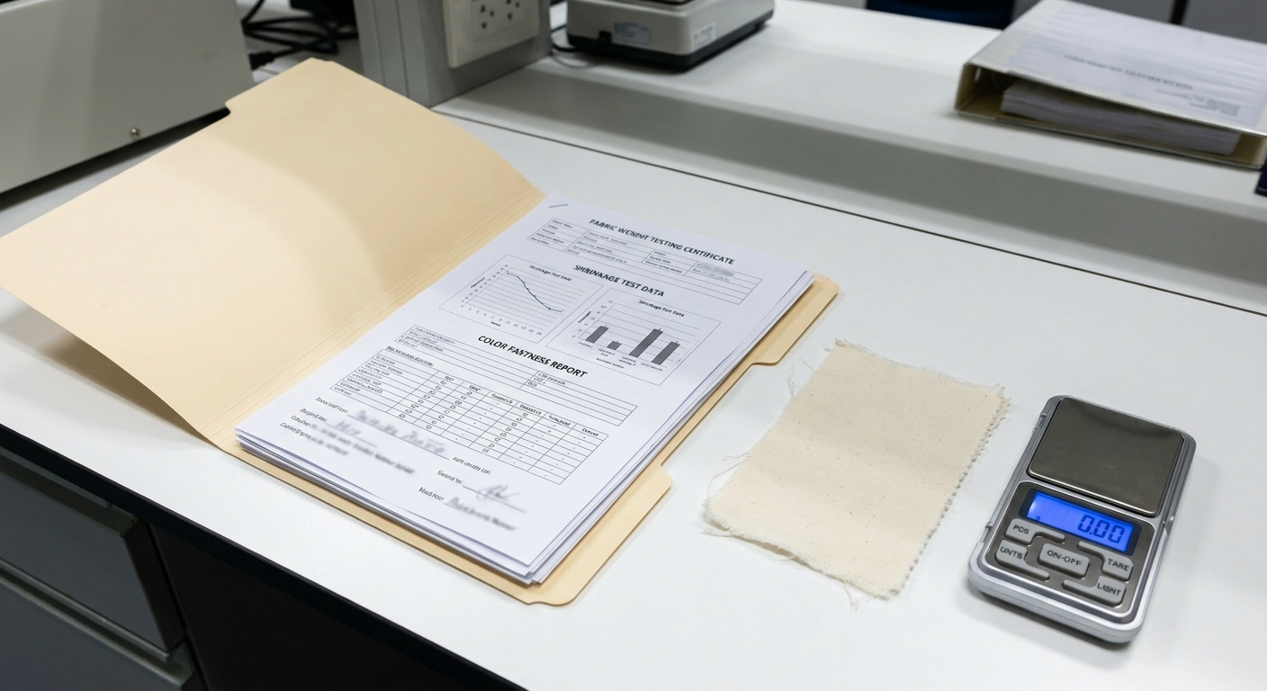布料 lab report 檢驗示意
