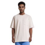 320G Heavyweight Custom Tee | Oversize, Chest Pocket, Vintage Wash | 100% Cotton