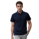 (Premium) 200G 60S Ultra-Soft Custom Polo Shirt _ Regular Fit _ 43.6% Cotton + 49.7% Sorona Fiber + 6.7% Tencel